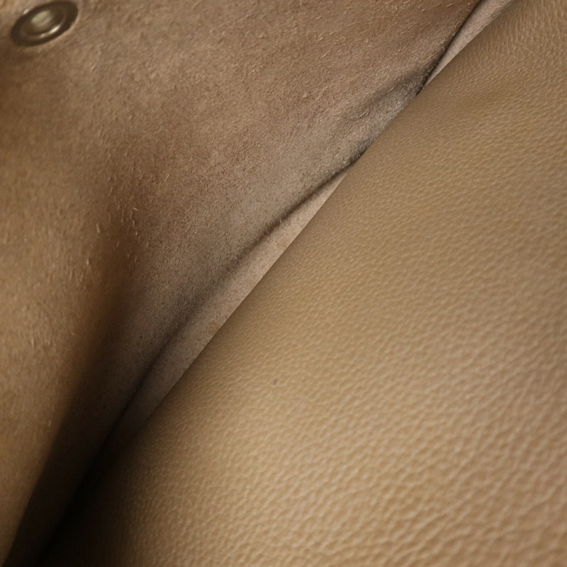 HERMES Clemence皮革Evelyne PM肩背袋Etoupe-4