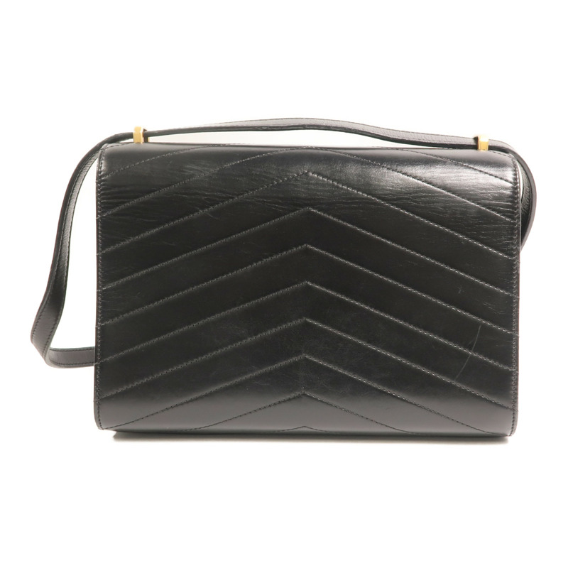 CHANEL 牛皮皮革Chevron Medal鏈帶肩背袋-1