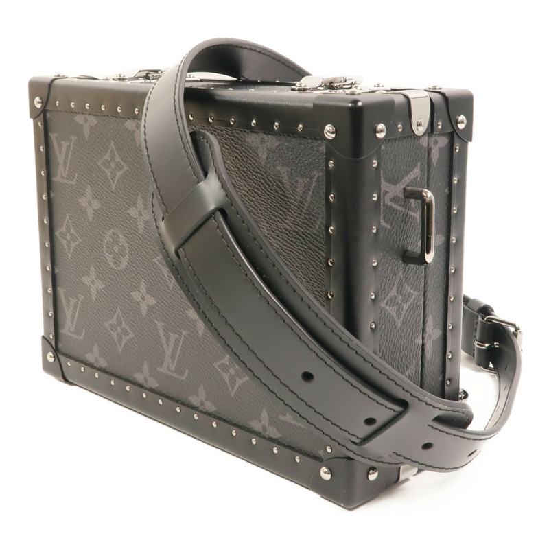 LOUIS VUITTON Monogram Eclipse Clutch Box肩背袋-2