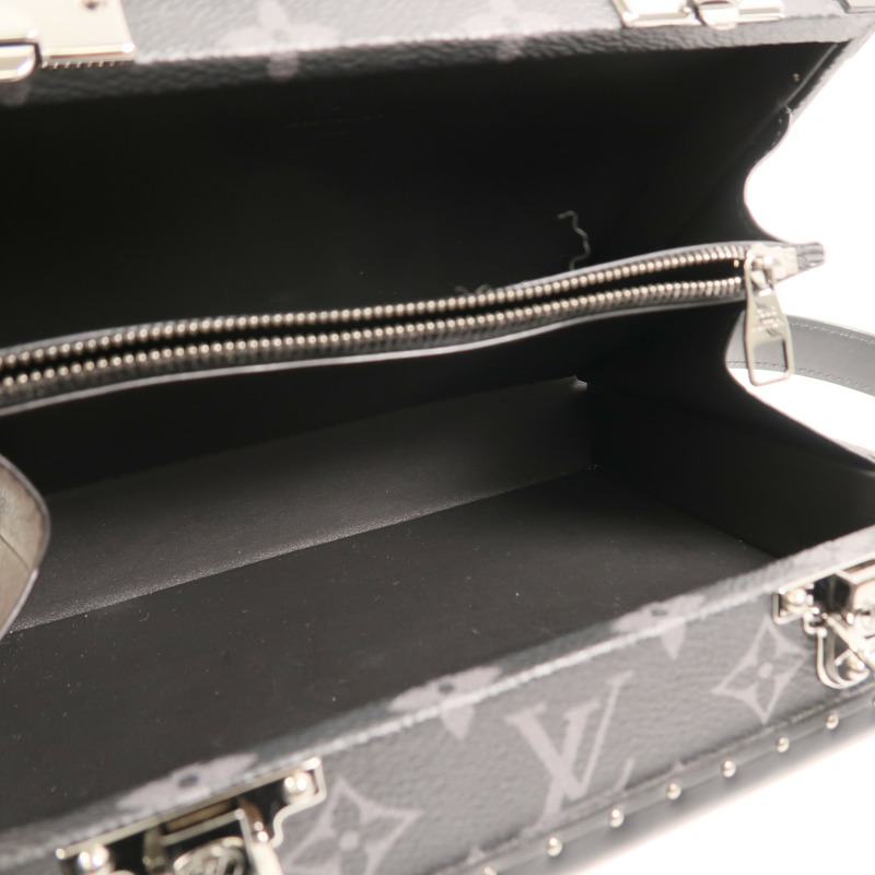 LOUIS VUITTON Monogram Eclipse Clutch Box肩背袋-4