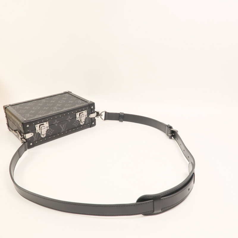 LOUIS VUITTON Monogram Eclipse Clutch Box肩背袋-6