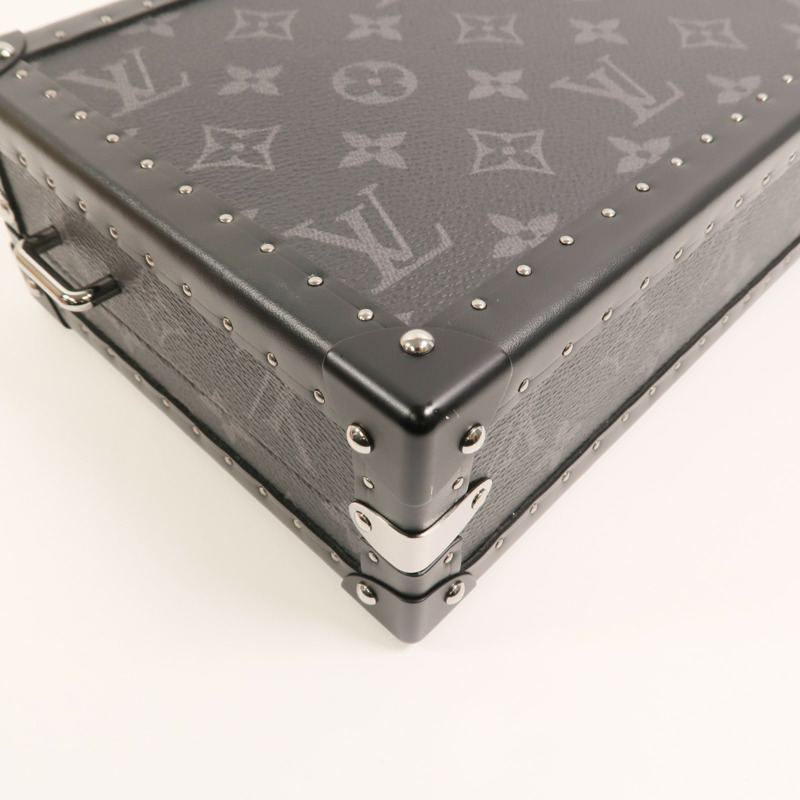 LOUIS VUITTON Monogram Eclipse Clutch Box肩背袋-10