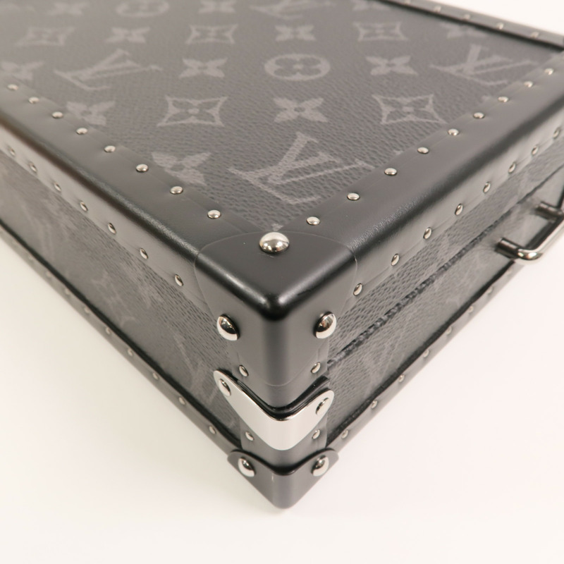 LOUIS VUITTON Monogram Eclipse Clutch Box肩背袋-11