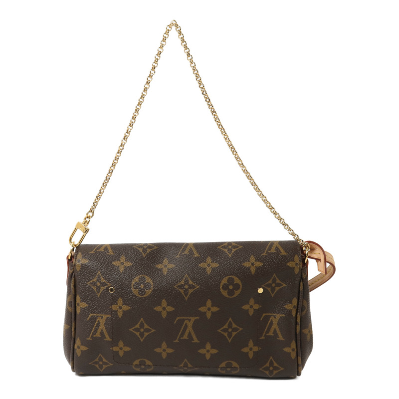 LOUIS VUITTON Monogram Favorite MM鏈帶手挽肩背兩用袋-1