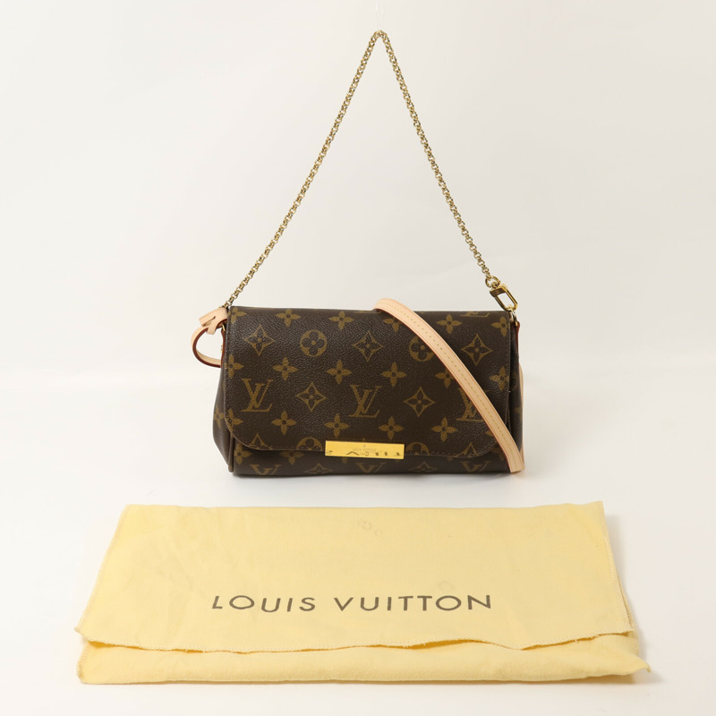LOUIS VUITTON Monogram Favorite MM鏈帶手挽肩背兩用袋-8