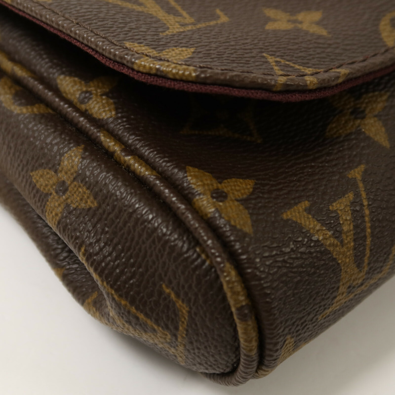 LOUIS VUITTON Monogram Favorite MM鏈帶手挽肩背兩用袋-10