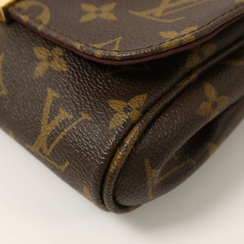 LOUIS VUITTON Monogram Favorite MM鏈帶手挽肩背兩用袋-11