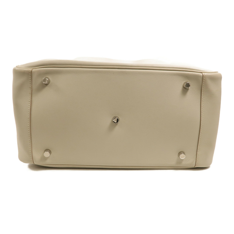 HERMES Swift皮革Lindy 34銀扣手挽肩背兩用袋Gris Perle-3