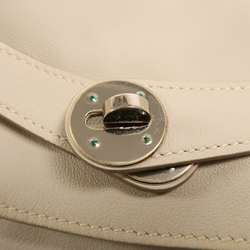 HERMES Swift皮革Lindy 34銀扣手挽肩背兩用袋Gris Perle-8