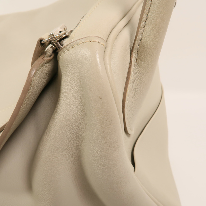 HERMES Swift皮革Lindy 34銀扣手挽肩背兩用袋Gris Perle-14