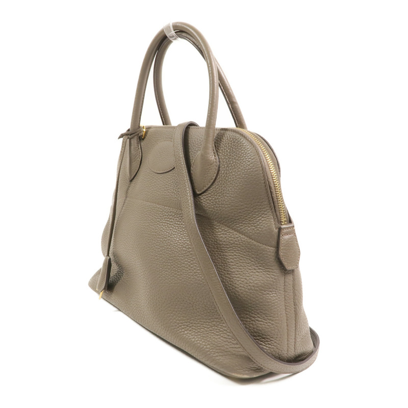 HERMES Togo皮革Bolide 31手挽袋Etain-2