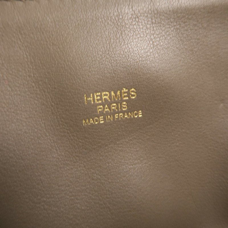 HERMES Togo皮革Bolide 31手挽袋Etain-5