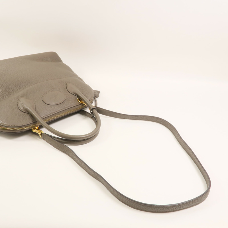 HERMES Togo皮革Bolide 31手挽袋Etain-7