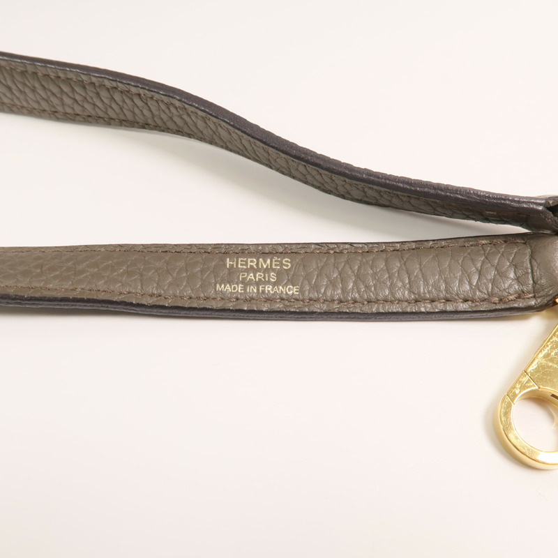 HERMES Togo皮革Bolide 31手挽袋Etain-10