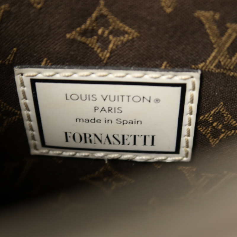 LOUIS VUITTON Monogram牛皮皮革Petite Sac Plat Fornasetti肩背袋-5