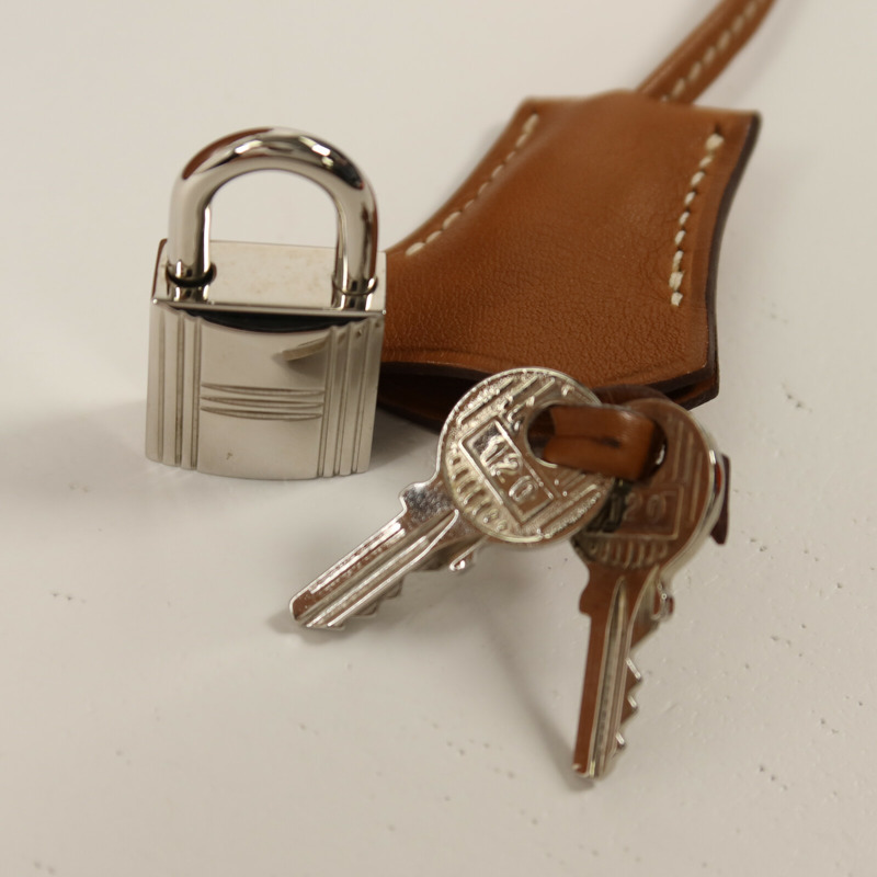 HERMES Evercolor皮革Kelly 35手挽肩背兩用袋Gold-10