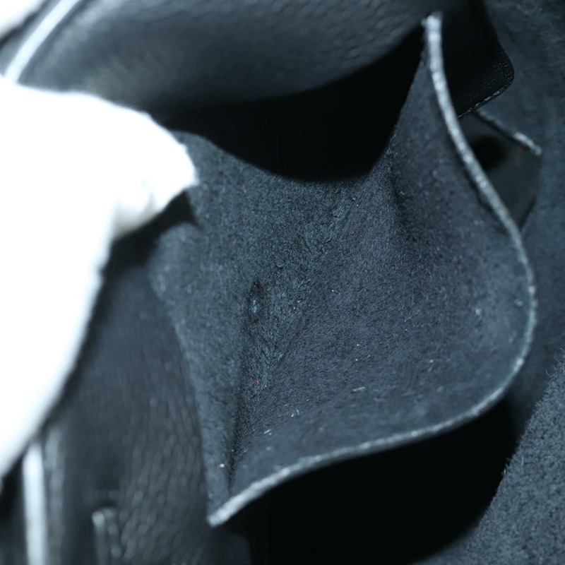 【日本直送】Salvatore Ferragamo Gancini 黑色金色皮革雙肩包 Auth AMZ437V-27