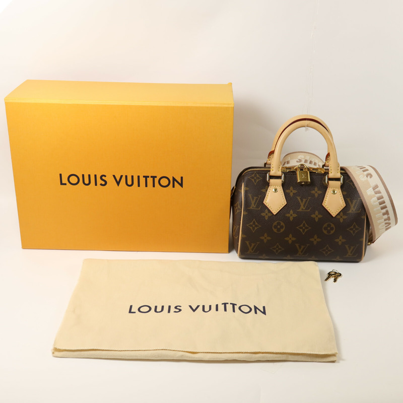 LOUIS VUITTON Monogram Speedy Bandouliere 20手挽肩背兩用袋-7
