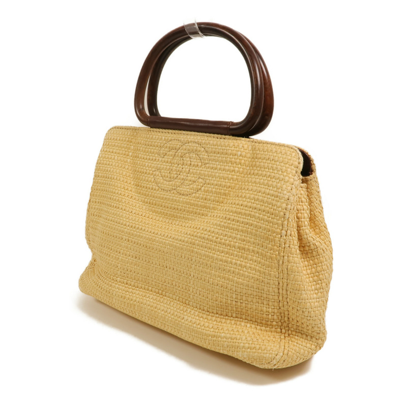 CHANEL Raffia Hand Bag手挽袋-2