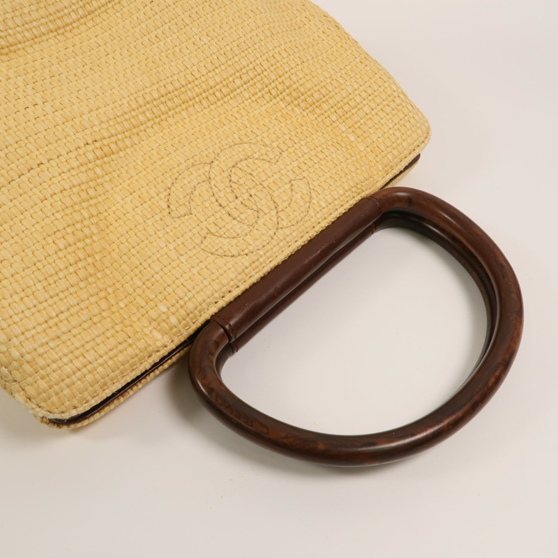 CHANEL Raffia Hand Bag手挽袋-7