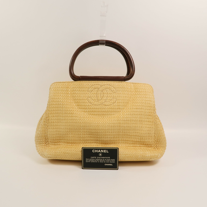 CHANEL Raffia Hand Bag手挽袋-10