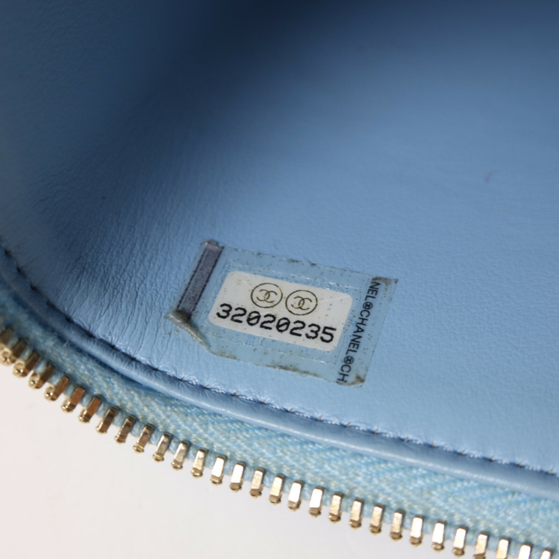 CHANEL 牛皮皮革Vanity Case鏈帶肩背袋-6