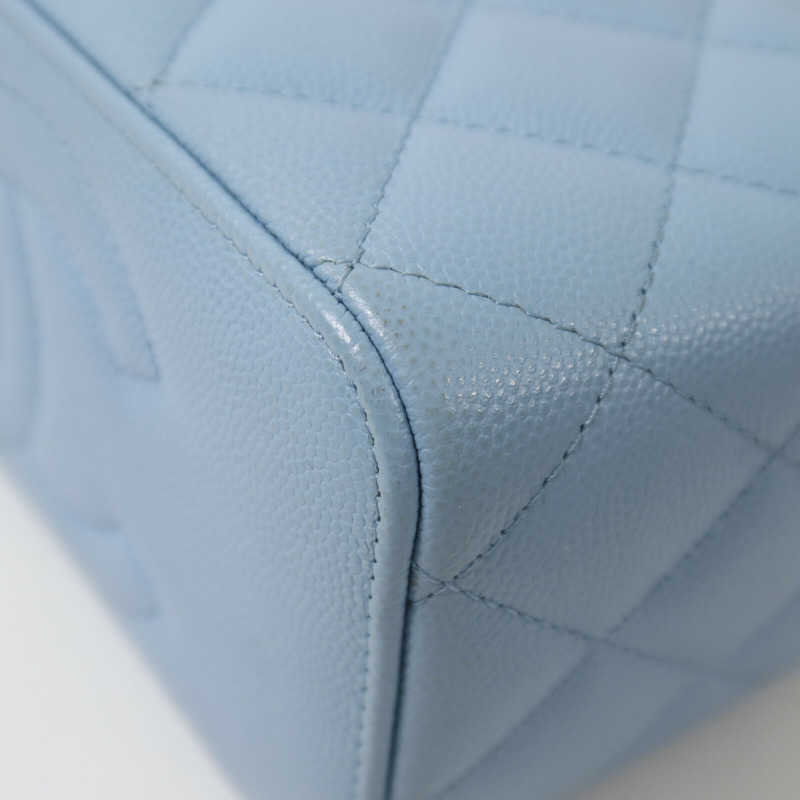 CHANEL 牛皮皮革Vanity Case鏈帶肩背袋-11