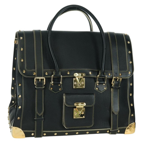 路易威登 Suhari Extravagan 手提包 黑色真皮 LV 正品 AMZ548SM