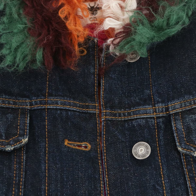 【日本直送】Christian Dior 流蘇外套 牛仔藍 正品 AMZ580SM-6