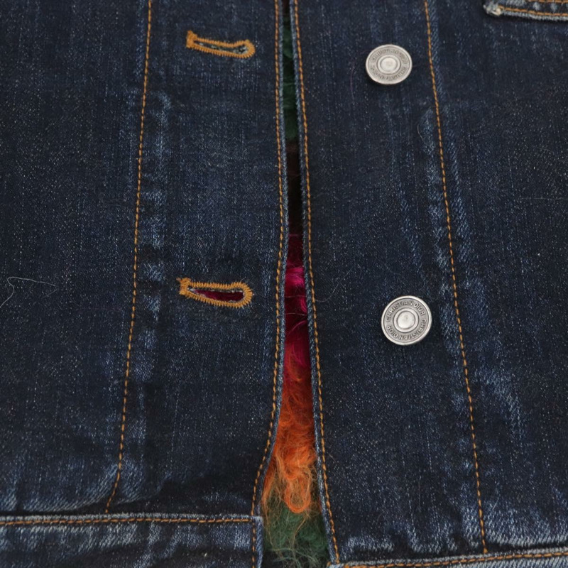 【日本直送】Christian Dior 流蘇外套 牛仔藍 正品 AMZ580SM-7