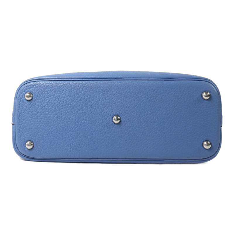 HERMES Clemence皮革Bolide 31手挽肩背兩用袋Bleu Paradise-3