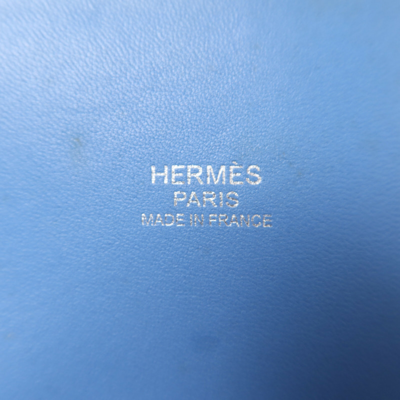 HERMES Clemence皮革Bolide 31手挽肩背兩用袋Bleu Paradise-5