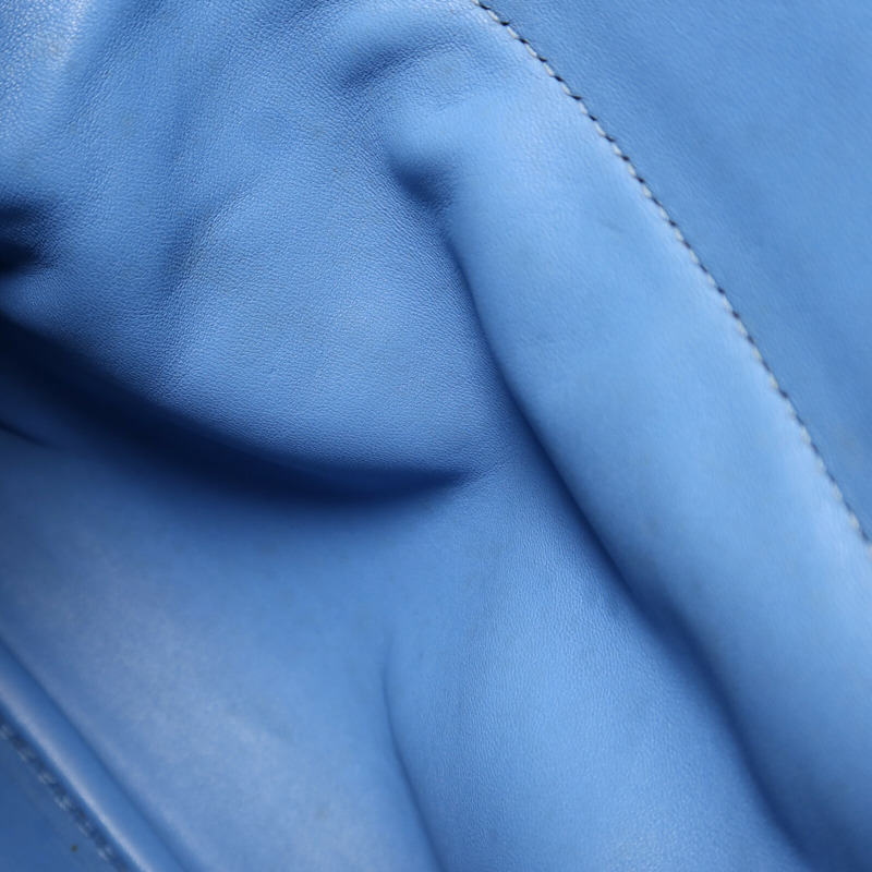 HERMES Clemence皮革Bolide 31手挽肩背兩用袋Bleu Paradise-17
