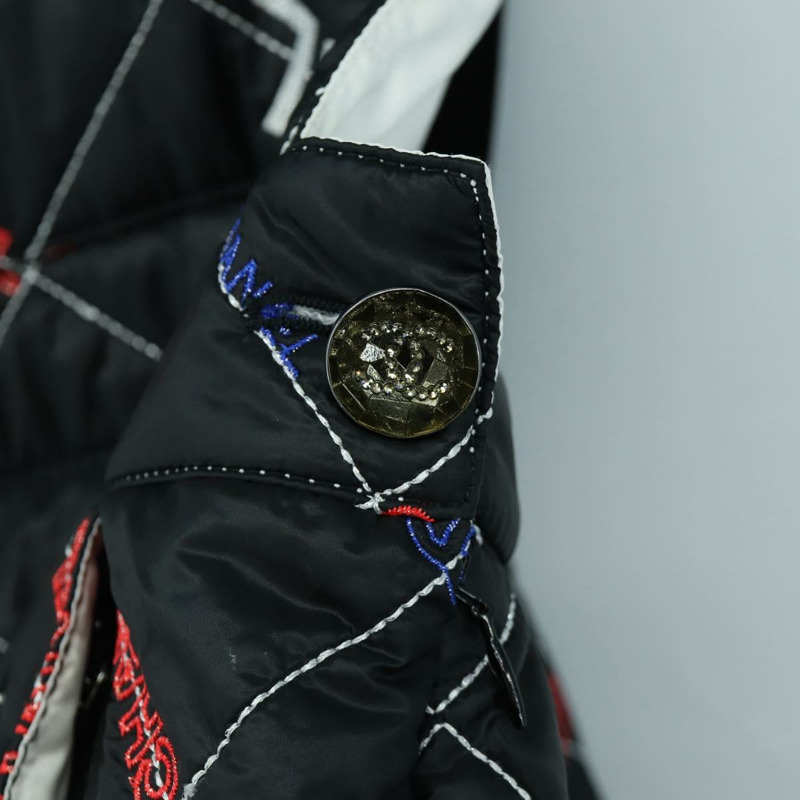 【日本直送】香奈兒黑色聚酯纖維連身褲，CC標誌，AMZ550SM-7