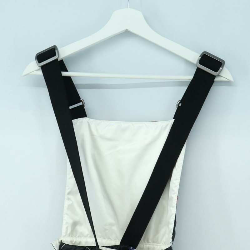 【日本直送】香奈兒黑色聚酯纖維連身褲，CC標誌，AMZ550SM-8