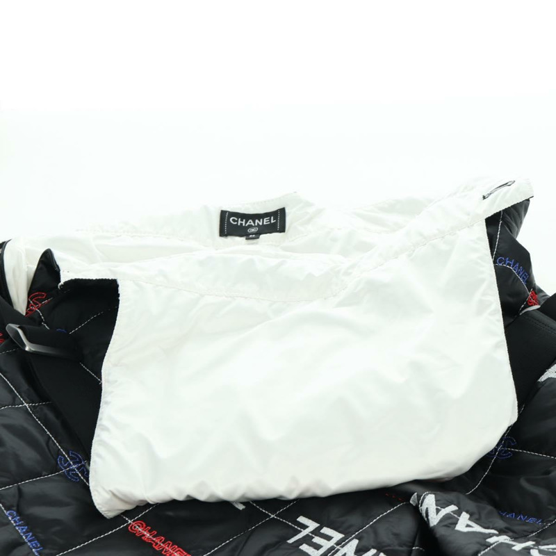 【日本直送】香奈兒黑色聚酯纖維連身褲，CC標誌，AMZ550SM-17