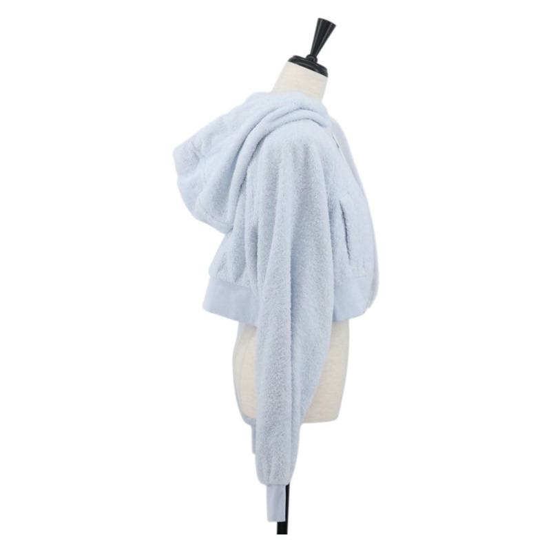 【日本直送】Miu Miu 淺藍色棉質連帽衫（正品 AMZ551SM）-3