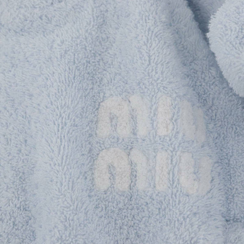 【日本直送】Miu Miu 淺藍色棉質連帽衫（正品 AMZ551SM）-9