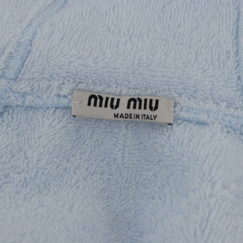 【日本直送】Miu Miu 淺藍色棉質連帽衫（正品 AMZ551SM）-15