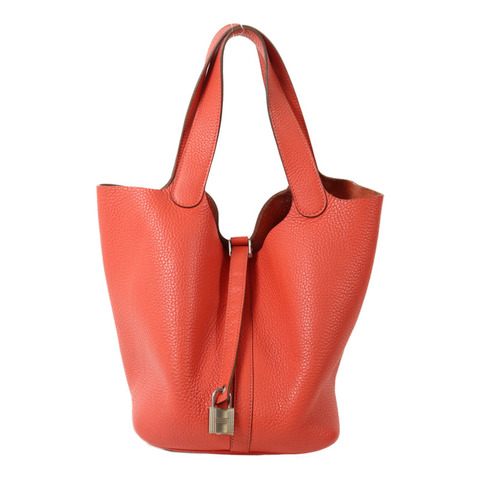 HERMES Clemence皮革Picotin MM手挽袋Rose Jaipur