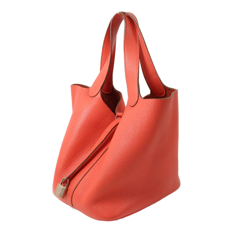 HERMES Clemence皮革Picotin MM手挽袋Rose Jaipur-2