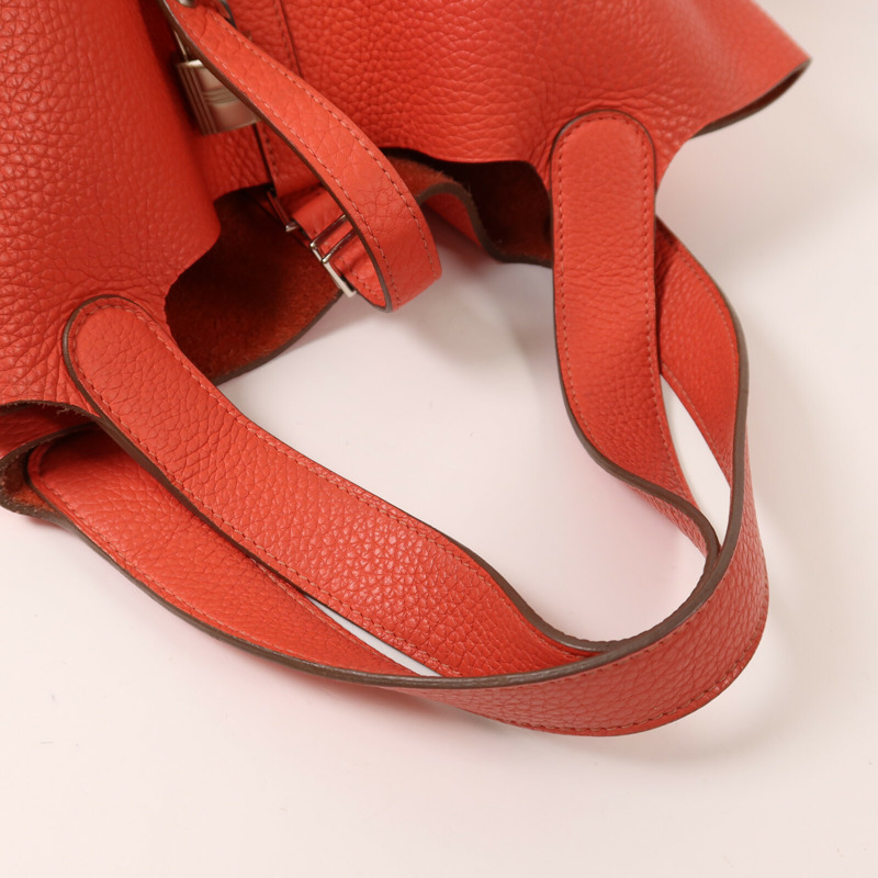 HERMES Clemence皮革Picotin MM手挽袋Rose Jaipur-7