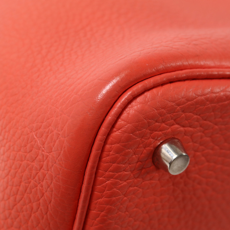 HERMES Clemence皮革Picotin MM手挽袋Rose Jaipur-11