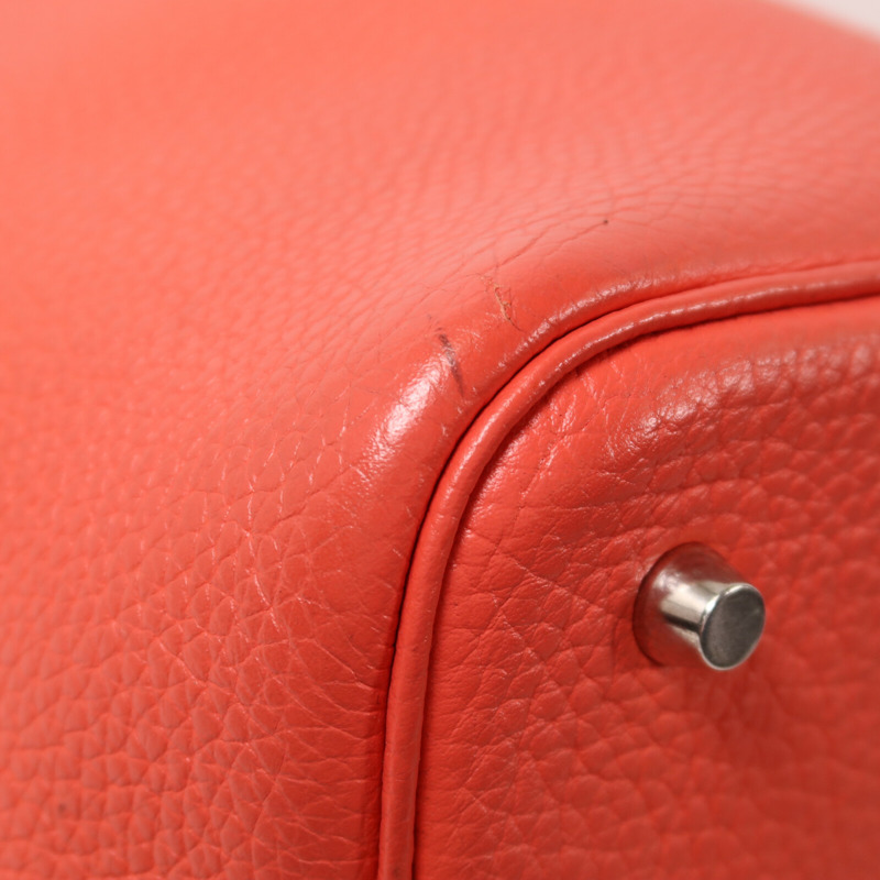 HERMES Clemence皮革Picotin MM手挽袋Rose Jaipur-13