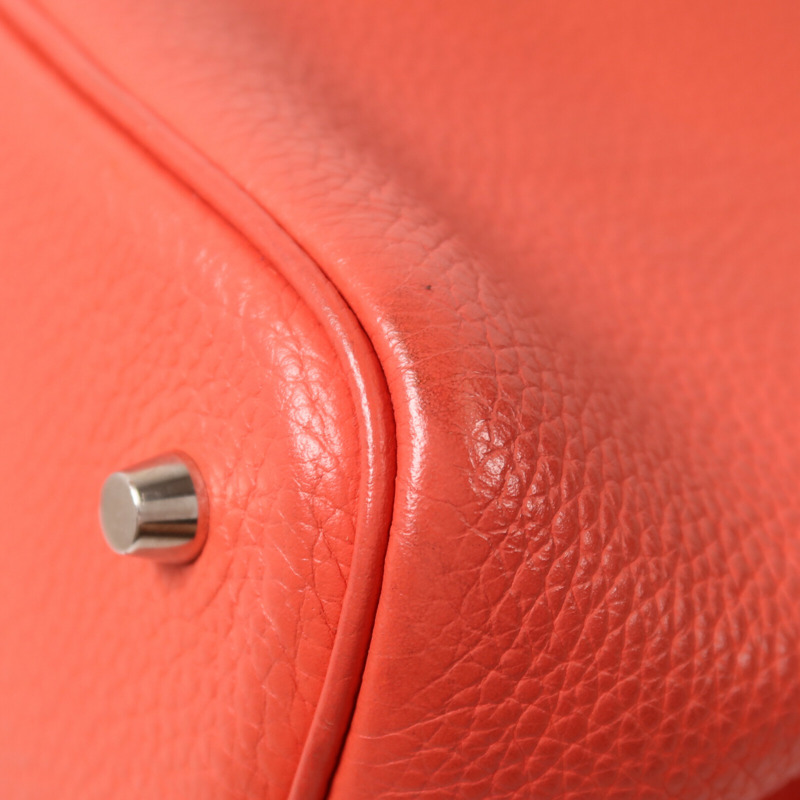 HERMES Clemence皮革Picotin MM手挽袋Rose Jaipur-14