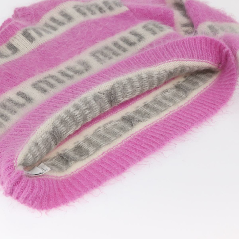 【日本直送】Miu Miu 針織布料衛衣 馬海毛 粉紅 正品 AMZ554SAM-6