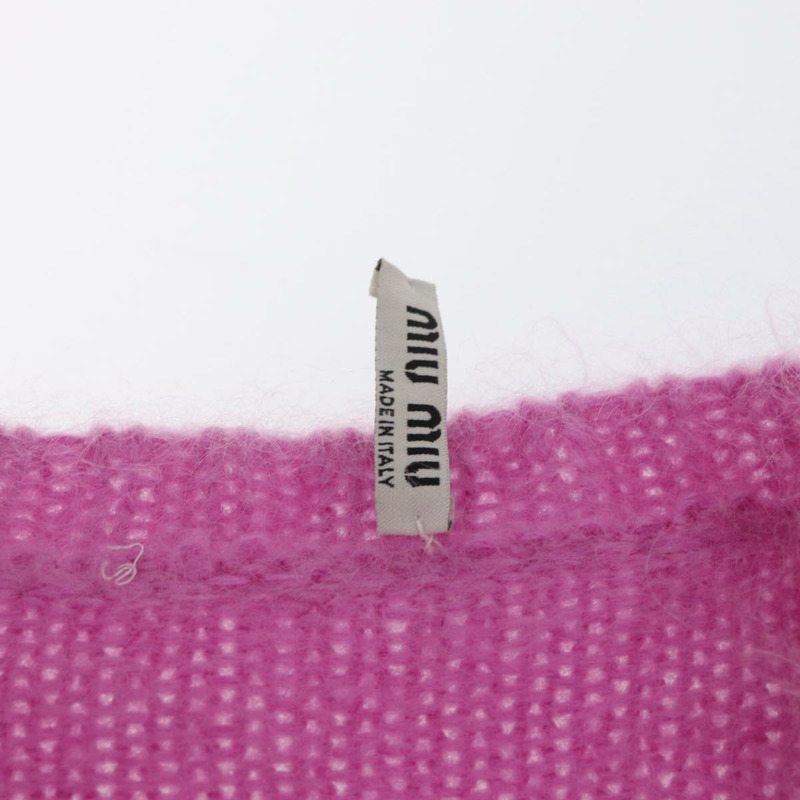 【日本直送】Miu Miu 針織布料衛衣 馬海毛 粉紅 正品 AMZ554SAM-7