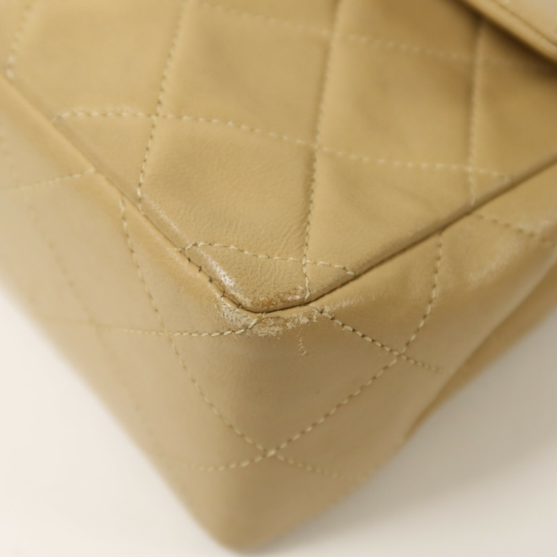 CHANEL 羊皮皮革Vintage Chain Shoulder鏈帶肩背袋-13