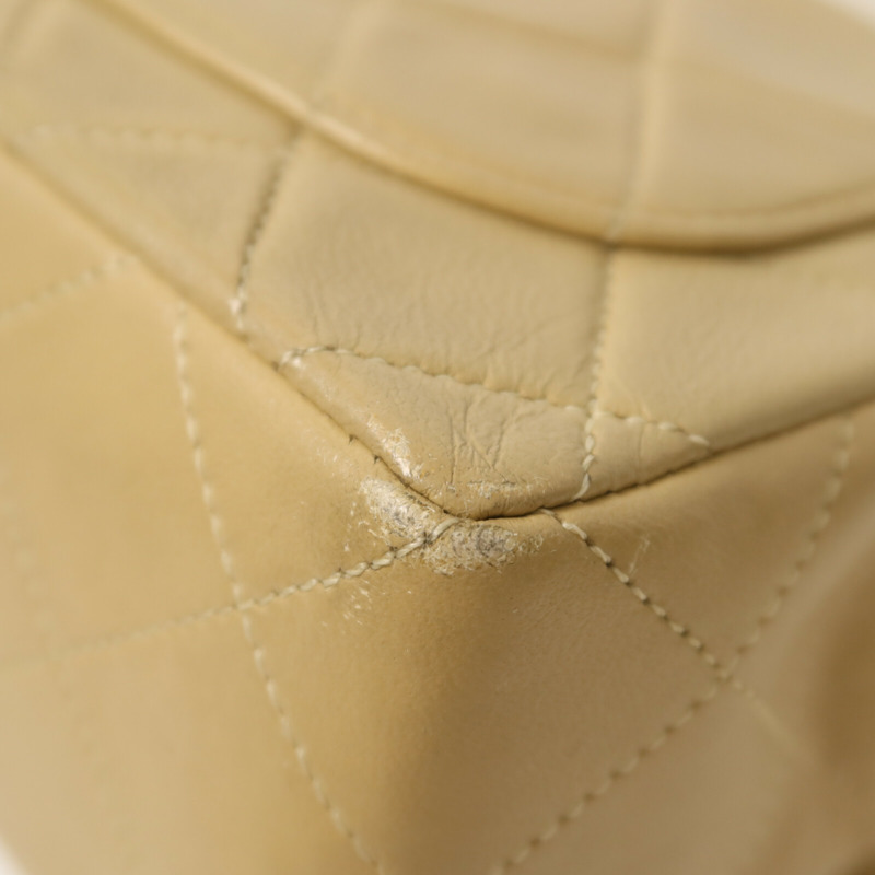 CHANEL 羊皮皮革Vintage Chain Shoulder鏈帶肩背袋-15