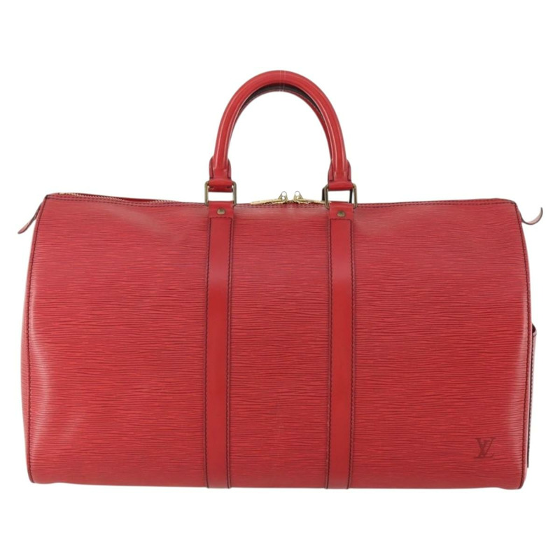 【日本直送】路易威登 Epi Keepall 45 波士頓包 紅色 M42977 LV Auth AMZ486A-12